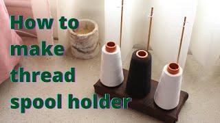 How to make a thread spool holder with cardboard