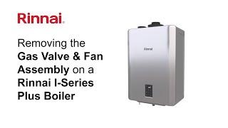 Rinnai I Series Plus - Removing the Gas Valve and Fan Assembly