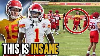 Xavier Worthy & The Chiefs Offense Look UNSTOPPABLE in Training Camp..