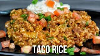 Quick and easy taco rice recipe