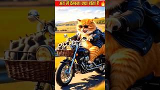 A cat catches a mouse, eats it and also feeds it to its friend #cat #messi #shorts