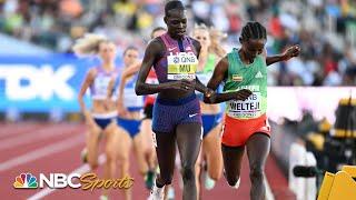 Athing Mu hangs on for 800m semi win, advances to first Worlds final | NBC Sports