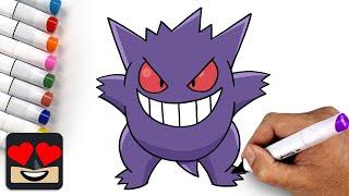 How To Draw Gengar | Pokemon