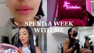 Spend a week with me|Lip fillers, Brow salon, Pilate class & more