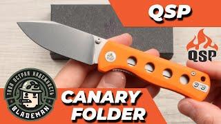 Нож QSP Canary Folder, 14C28N, Orange G10 Handle, QS150-B1