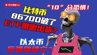 比特幣反抽86700能否站上去？| 比特幣83000再看支撐 | 以太幣反彈較弱還要看2180？|