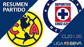 Resumen | América vs Cruz Azul | Jornada 10 - Clausura 2020 | LIGA BBVA MX