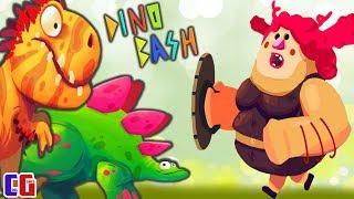 Dino Beach #4 BOSS TROGLODYTES and NEW STEGO Cartoon DINOSAUR in the game Dino Bash from CoolGAMES