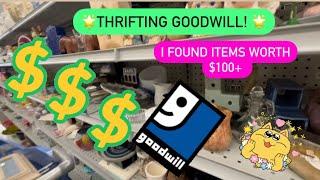 I Found 2 Items Worth $100+ | Thrift With Me At Goodwill! Thrifting for Resale! ++HAUL