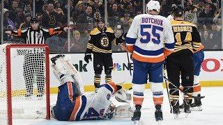 Varlamov stuns Bruins with unbelievable glove save