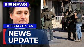 Canada's prime minister resigns; Israel vows revenge after West Bank shooting | 9 News Australia