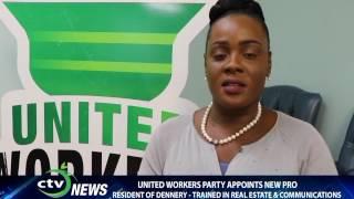 United Workers Party appoints Kernisha Flavient new Public Relations Officer