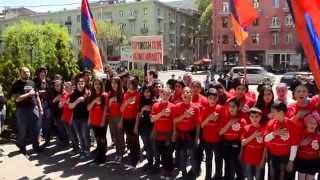 24 April 2014 Tbilisi. Armenian Genocide Commemoration