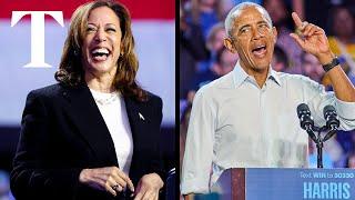 LIVE: Barack Obama and Kamala Harris campaign in Georgia