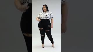 Plus size beauty woman in #Beautiful babe#curvy model fashion.#viralshorts.