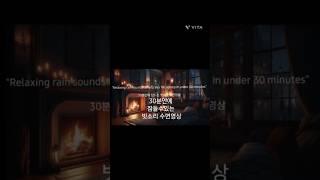 "Fall Asleep in 30 Minutes with Relaxing Rain Sounds"30분안에 잠드는 꿀잠 빗소리영상