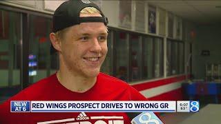 Griffins player finds himself in wrong Grand Rapids