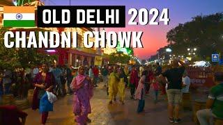 4K Walking in India 2024 - Chandni Chowk Market, Old Delhi, India 