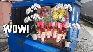 Dumpster Diving- Case of  Wine, Orchids, Free Food + The Critter Cam