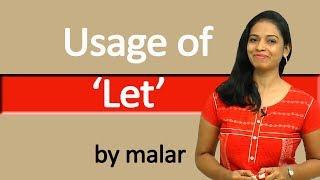 Usage of "let" # 32 - Learn English with Kaizen through Tamil