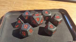 SkullSplitter Dice Warlock Tome Solid Metal Polyhedral Role Playing Game (RPG) Dice review