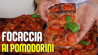 Focaccia AI pomodori con un INGREDIENTE PARTICOLARE  *facile e fatta con una PLANETARIA CASALINGA *