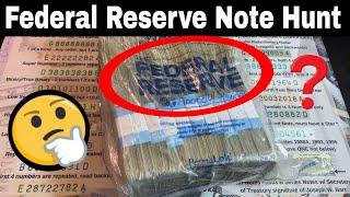 Federal Reserve Notes Hunt - Searching $1 Bills for Rare Star Notes