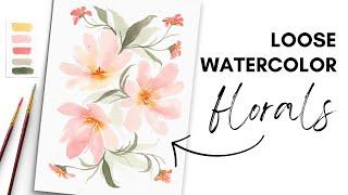 EASY Watercolor Floral Composition | Step by Step Tutorial