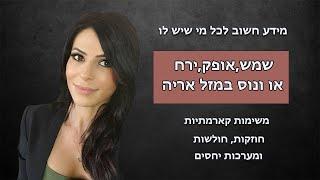 אופק, שמש, ירח או ונוס במזל אריה, משימות קארמתיות, חוזקות, חולשות ומערכות יחסים