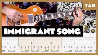 Led Zeppelin - Immigrant Song - Guitar Tab | Lesson | Cover | Tutorial