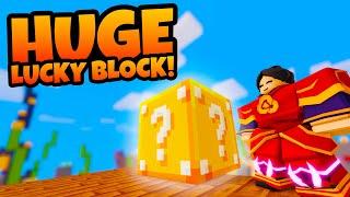 NEW HUGE LUCKY BLOCKS! Roblox BedWars