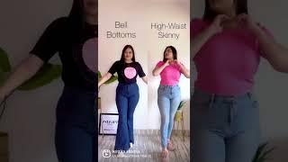 Must have Jeans for HOURGLASS  body-type  .#KurvyFitsWithK  #skinnyjeans #bellbottomjeans