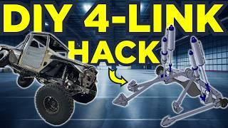 How to Build 4 link suspension, DIY Triangulated four link with Coilovers + Bypass Shocks for 4x4 FJ