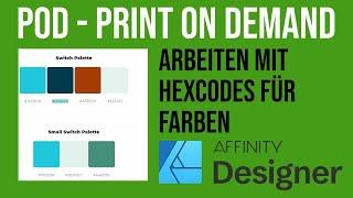 Arbeiten mit Hexcodes Quicktipp #3 | Affinity Designer Tutorials