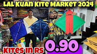 Lal Kuan Kite Market Delhi | Kites in Rs 0.90 | All Types of Kites available |  Manjha | Saddi