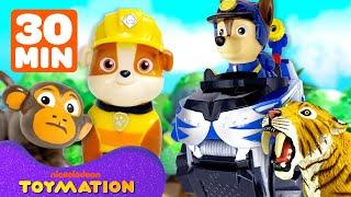 30 MINUTES of PAW Patrol and Rubble & Crew TOYS Best Rescues & Builds! | Toymation