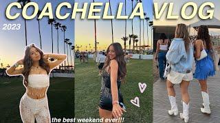 COACHELLA VLOG 2023  festival outfits, fun events, & dancing all weekend in PALM SPRINGS!!