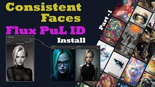 Consistent Characters Faces features across multiple images | Flux PuLID on comfyUI Locally Install