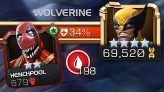 Can the 2 STAR HENCHPOOL Outdamage ROL Wolverines Regeneration?