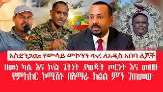 HAMER MEDIA | አስደንጋጩ የመሳይ መኮንን ጥሪ ለአዲስ አበባ ልጆች | ዘመነ ካሴ እና ኮ/ል ጌትነት ያወጁት ጦርነት እና መዘዙ #mesaymekonnen