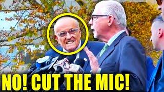 Lawyer LUNGES in Front of Mic as Rudy SELF DESTRUCTS at Press Conference!