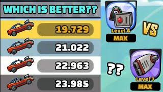 COIN BOOST vs AFTERBURNER  WHICH IS BETTER IN COMMUNITY SHOWCASE ?? - Hill Climb Racing 2