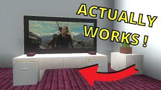 How to make a WORKING TV in Minecraft !