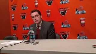 Phantoms Coach Scott Gordon vs Rochester 11/13/15