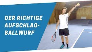 Tennis Aufschlag Ballwurf - Wie du den Ball richtig wirfst