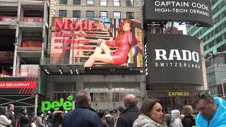 Model Management Times Square NYC Billboard by Alexander Gurman