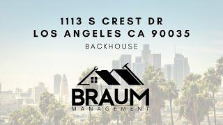1113 S CREST DR, LOS ANGELES CA 90035