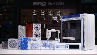 「BRO」4K Water Cooled PC Build ProArt PA602 With Blue and white porcelain. 华硕PA602白色青花瓷主题 #pcbuild