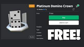 *NEW* FREE PLATINUM DOMINO CROWN IN ROBLOX! 