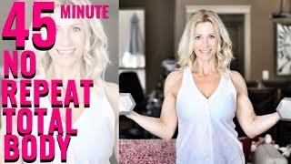 45 MIN NO REPEAT TOTAL BODY WORKOUT | For People Who Get Bored Easily!